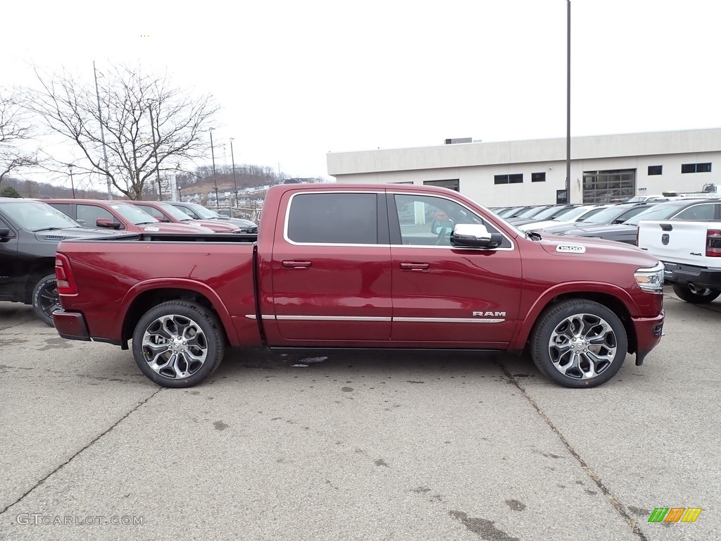 Delmonico Red Pearl 2023 Ram 1500 Limited Crew Cab 4x4 Exterior Photo #145593150