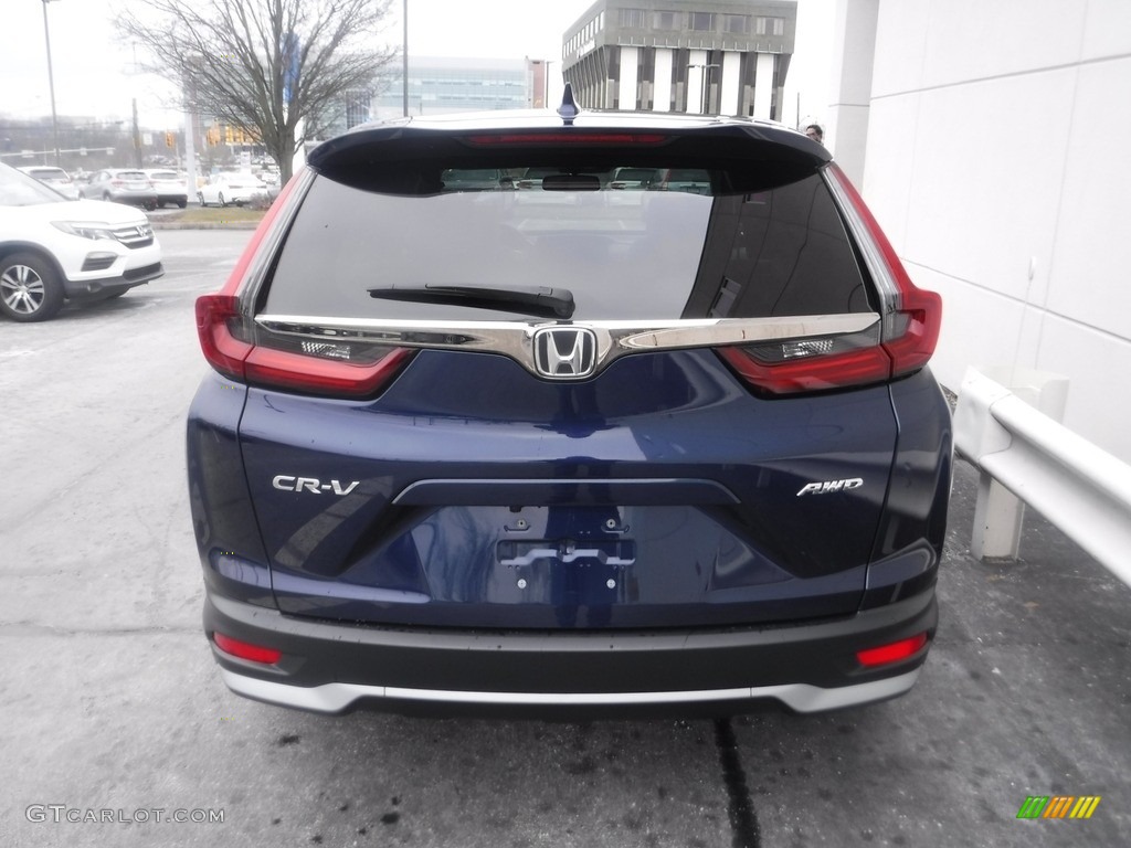 2020 CR-V EX-L AWD - Obsidian Blue Pearl / Black photo #9