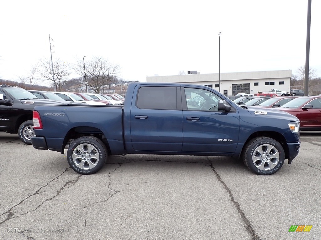 Patriot Blue Pearl 2023 Ram 1500 Big Horn Crew Cab 4x4 Exterior Photo #145593849