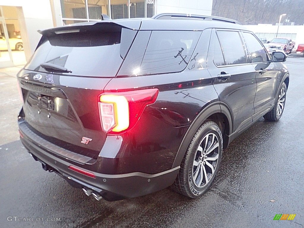 2020 Explorer ST 4WD - Agate Black Metallic / Ebony photo #2