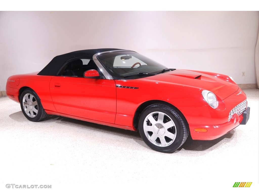 2002 Thunderbird Deluxe Roadster - Torch Red / Torch Red photo #2