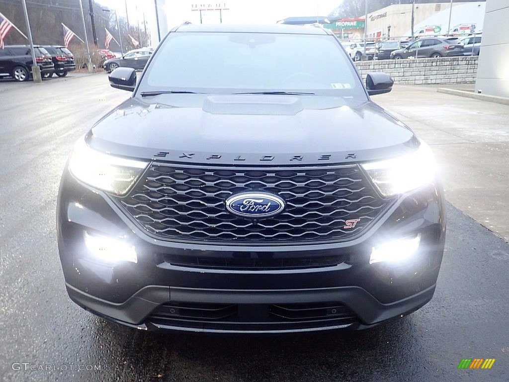 2020 Explorer ST 4WD - Agate Black Metallic / Ebony photo #8