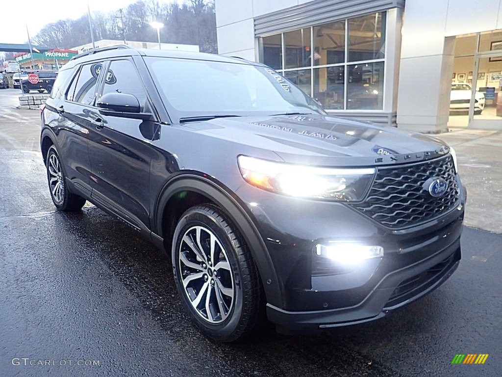 2020 Explorer ST 4WD - Agate Black Metallic / Ebony photo #9