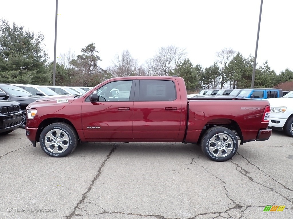 Delmonico Red Pearl 2023 Ram 1500 Big Horn Crew Cab 4x4 Exterior Photo #145594128