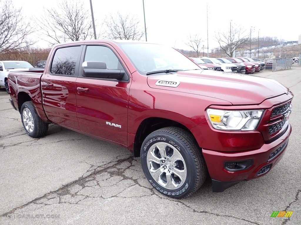 Delmonico Red Pearl 2023 Ram 1500 Big Horn Crew Cab 4x4 Exterior Photo #145594212