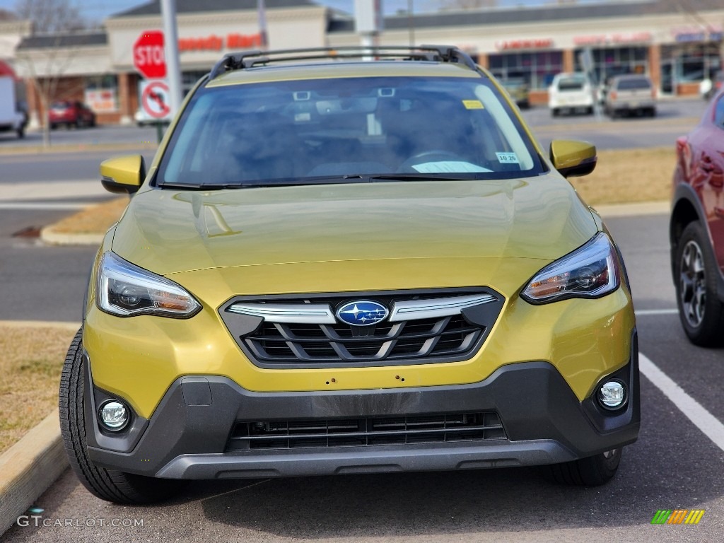 2021 Crosstrek Limited - Plasma Yellow Pearl / Black photo #2
