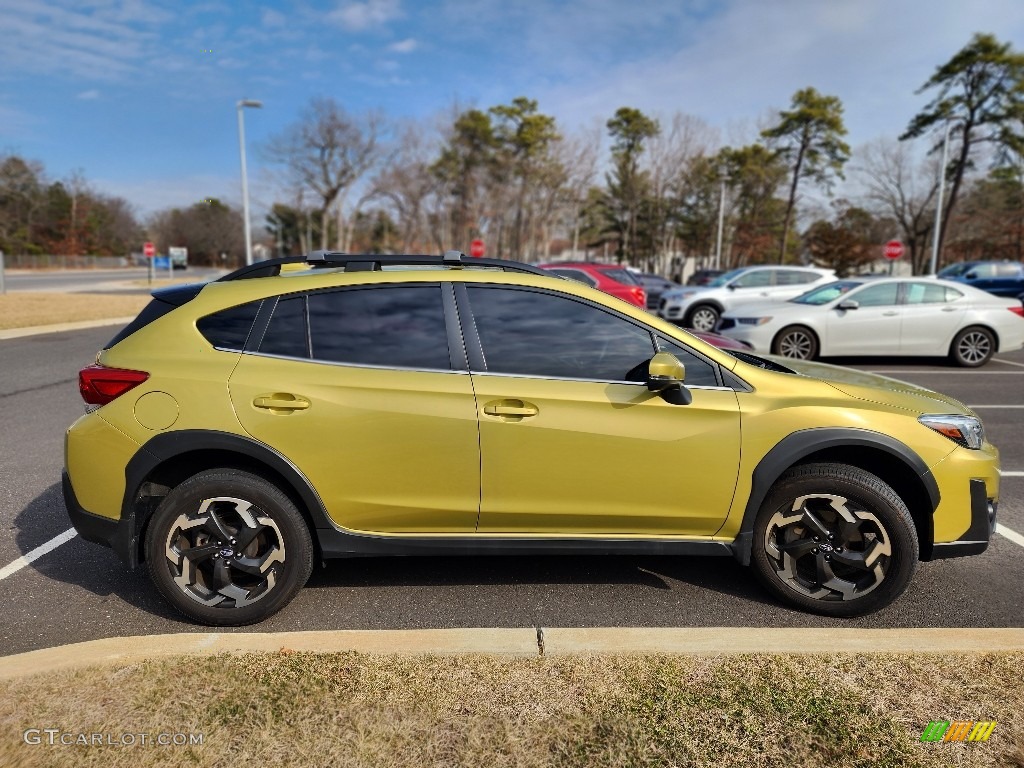 2021 Crosstrek Limited - Plasma Yellow Pearl / Black photo #4