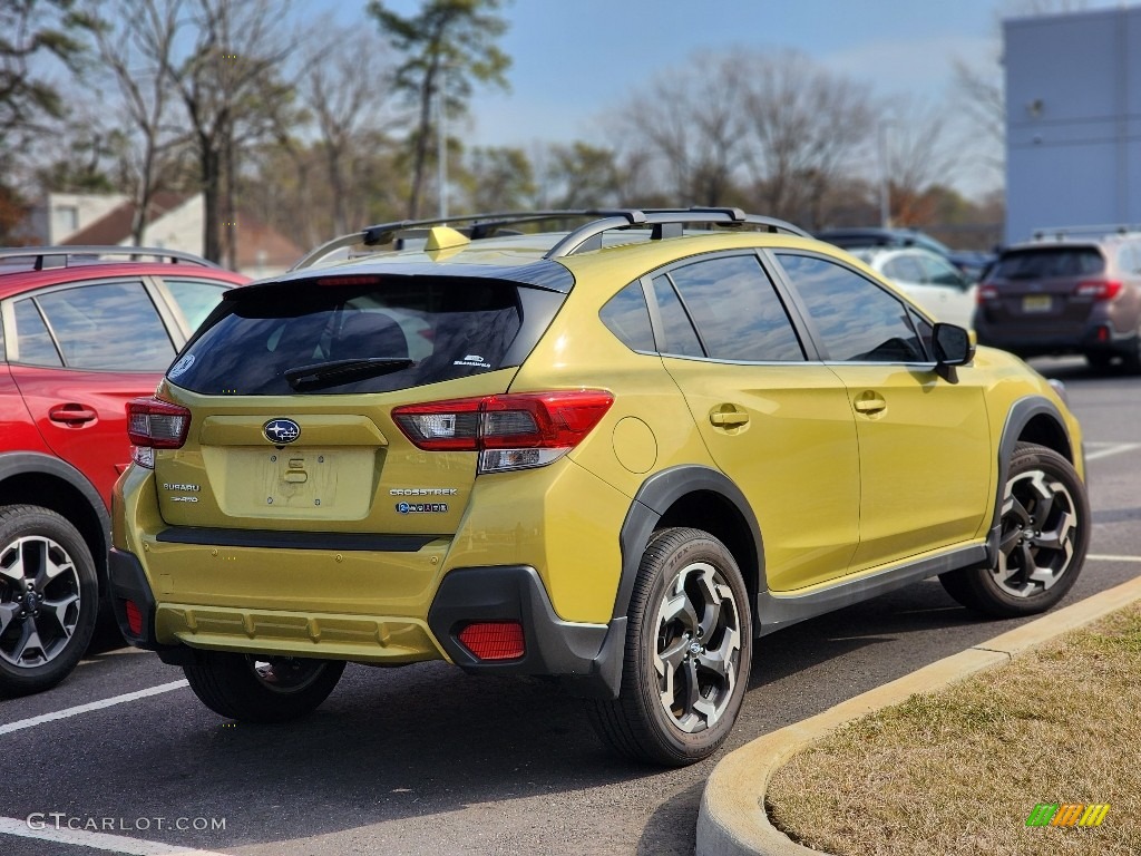 2021 Crosstrek Limited - Plasma Yellow Pearl / Black photo #5