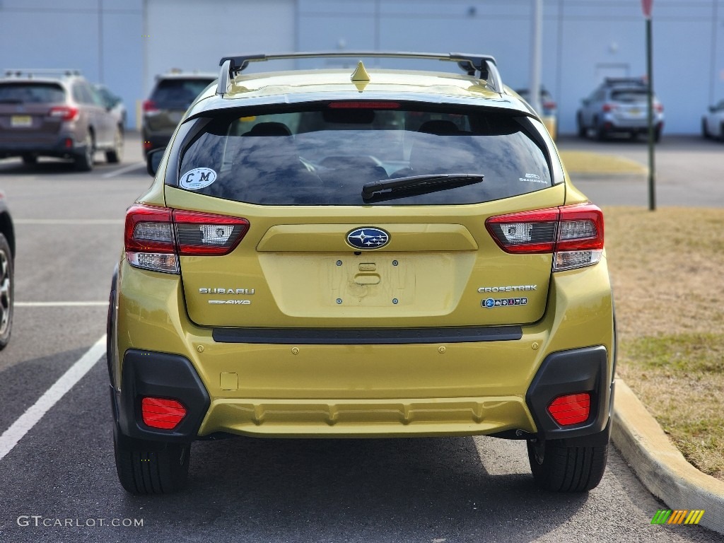 2021 Crosstrek Limited - Plasma Yellow Pearl / Black photo #6