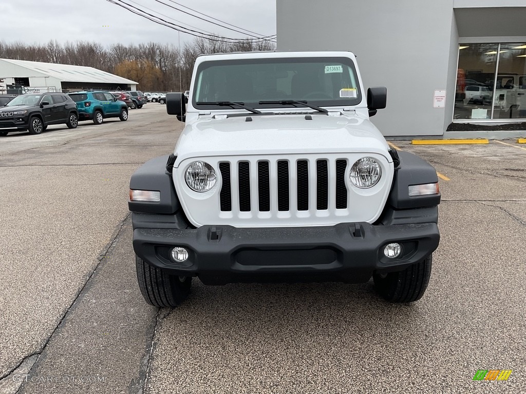 2023 Wrangler Unlimited Sport 4x4 - Bright White / Black photo #2