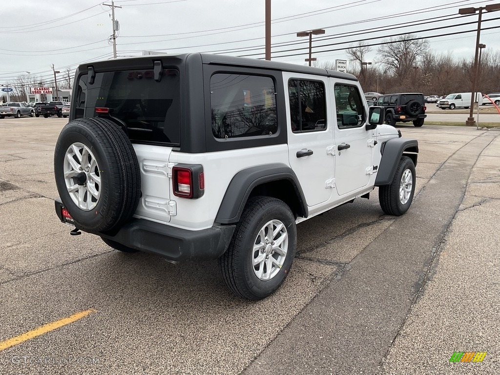 2023 Wrangler Unlimited Sport 4x4 - Bright White / Black photo #4