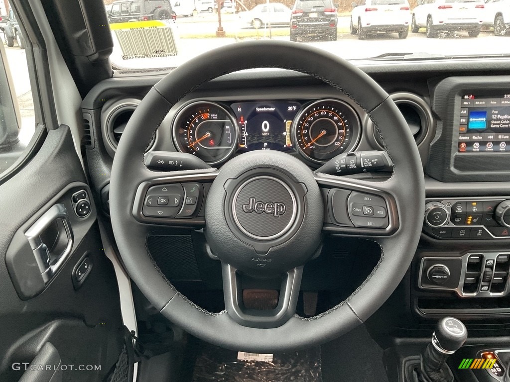 2023 Jeep Wrangler Unlimited Sport 4x4 Black Steering Wheel Photo #145594791