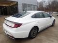 2023 Serenity White Hyundai Sonata SEL Hybrid  photo #2