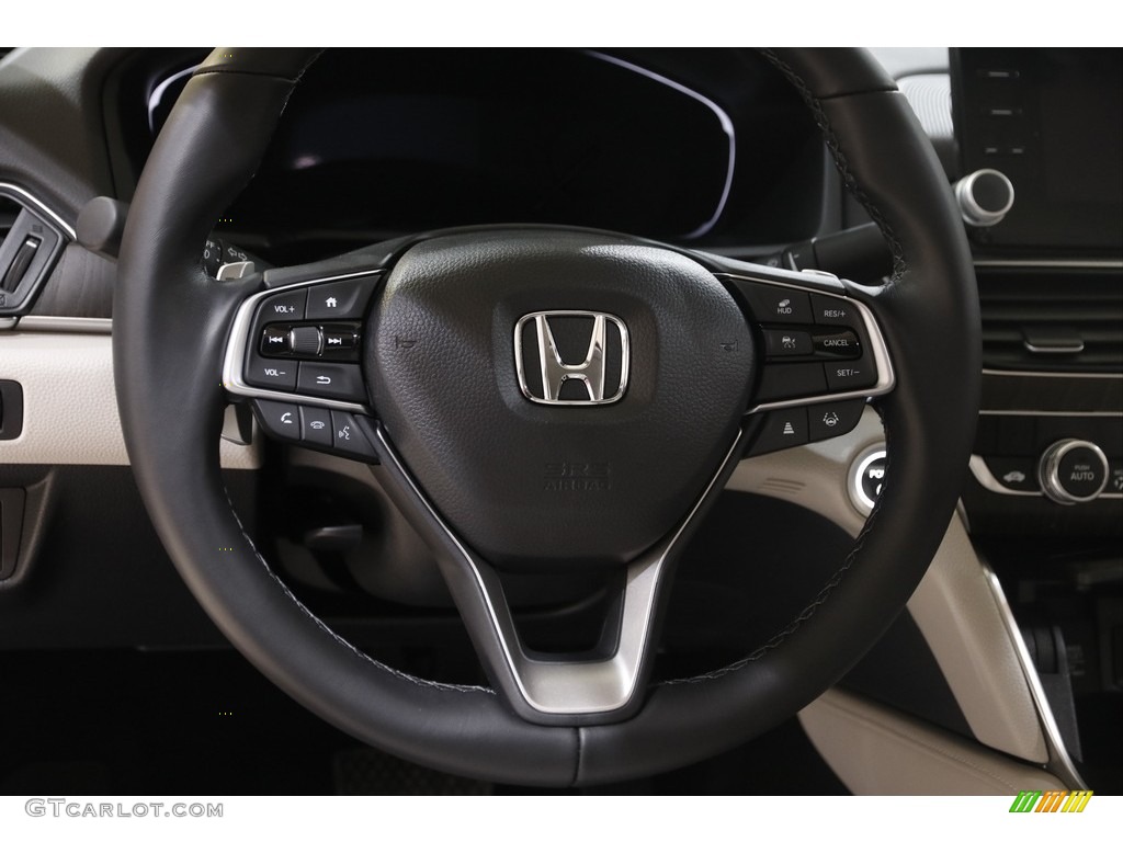 2022 Honda Accord Touring Hybrid Ivory Steering Wheel Photo #145595925