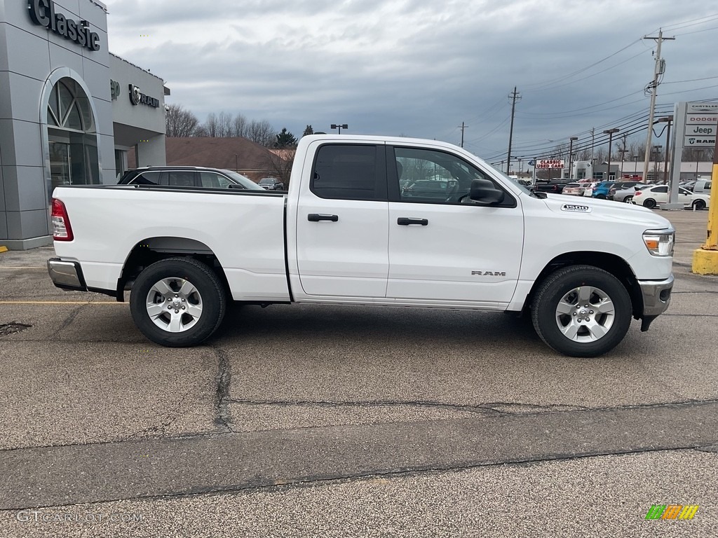 Bright White 2023 Ram 1500 Big Horn Quad Cab 4x4 Exterior Photo #145596605