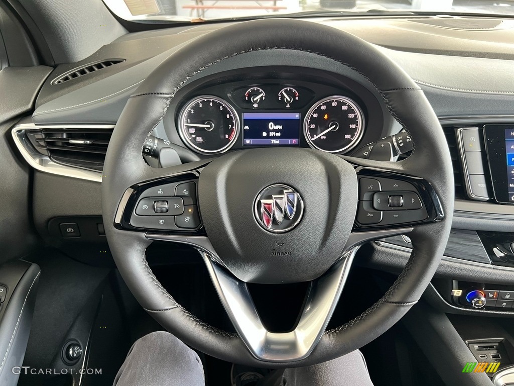 2023 Buick Enclave Essence Dark Galvanized/Ebony Steering Wheel Photo #145596671