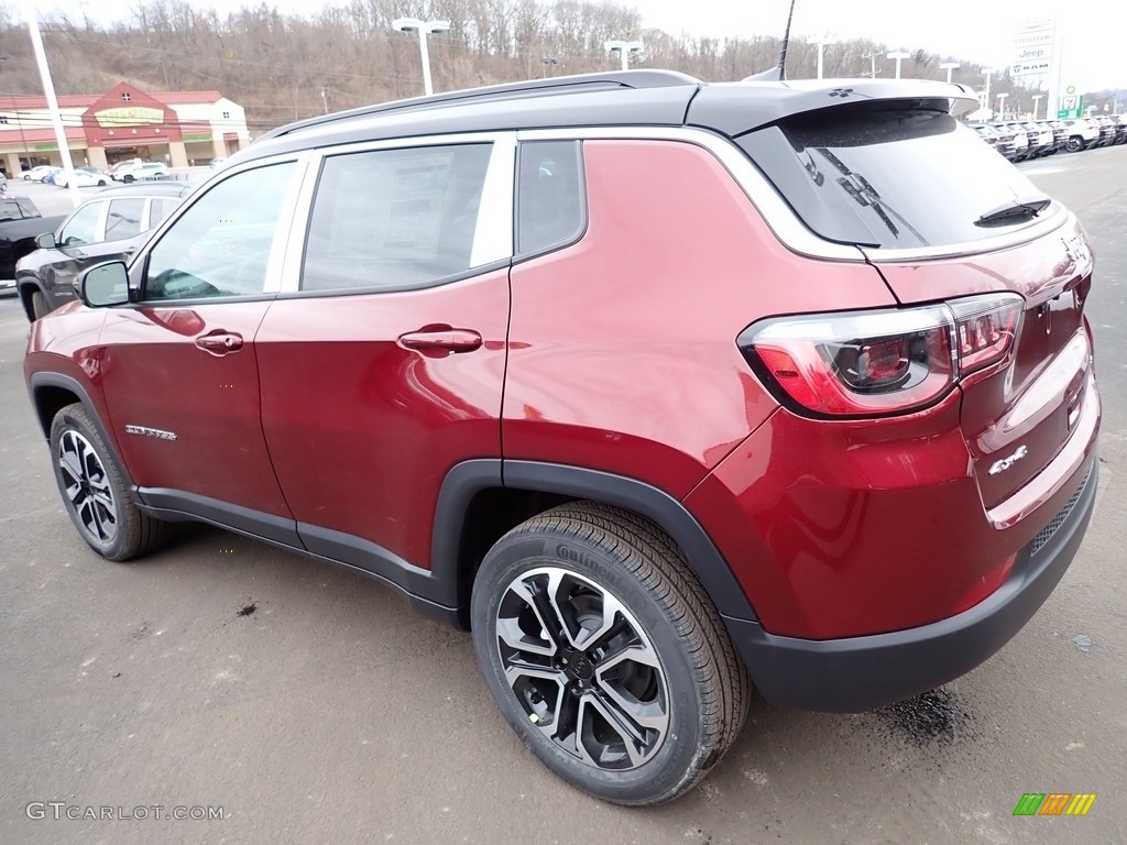 Velvet Red Pearl 2022 Jeep Compass Limited 4x4 Exterior Photo #145597238