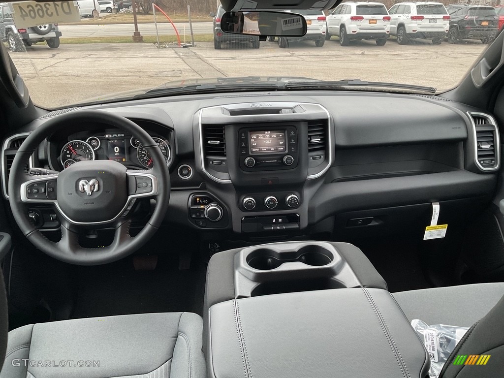 2023 Ram 1500 Big Horn Quad Cab 4x4 Diesel Gray/Black Dashboard Photo #145597427