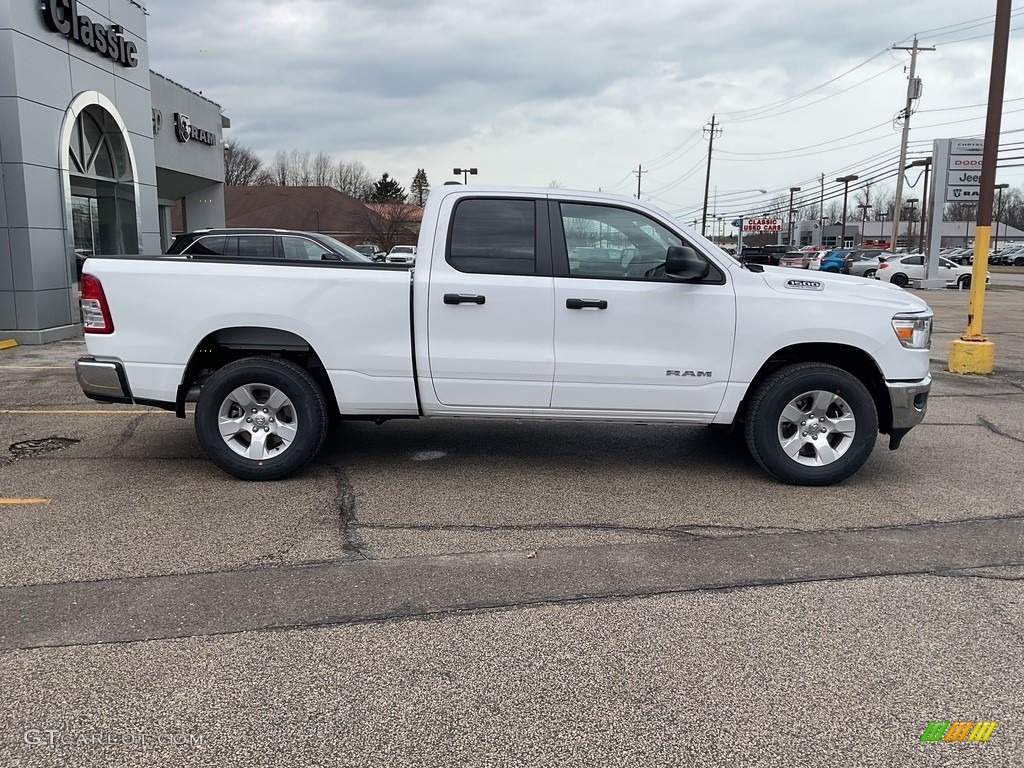 Bright White 2023 Ram 1500 Big Horn Quad Cab 4x4 Exterior Photo #145597592