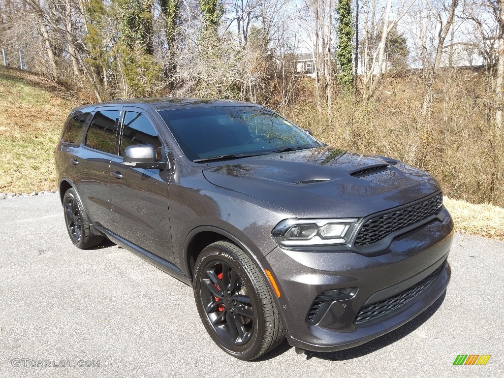 2021 Durango R/T - Granite Metallic / Red/Black photo #4