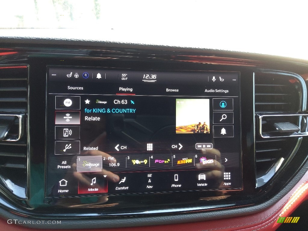 2021 Durango R/T - Granite Metallic / Red/Black photo #23
