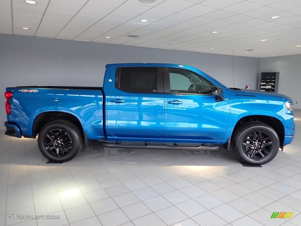Glacier Blue Metallic 2023 Chevrolet Silverado 1500 RST Crew Cab 4x4 Exterior Photo #145598588