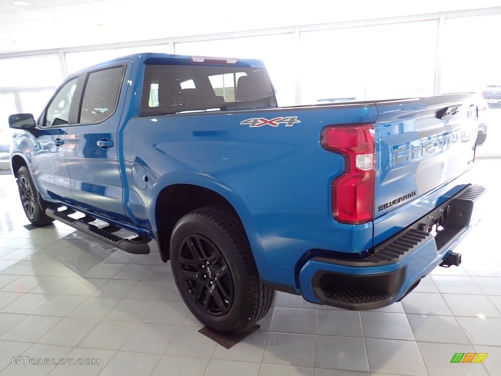 2023 Silverado 1500 RST Crew Cab 4x4 - Glacier Blue Metallic / Jet Black photo #6