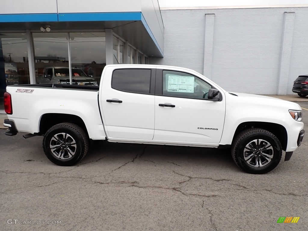 Summit White 2022 Chevrolet Colorado Z71 Crew Cab 4x4 Exterior Photo #145599107