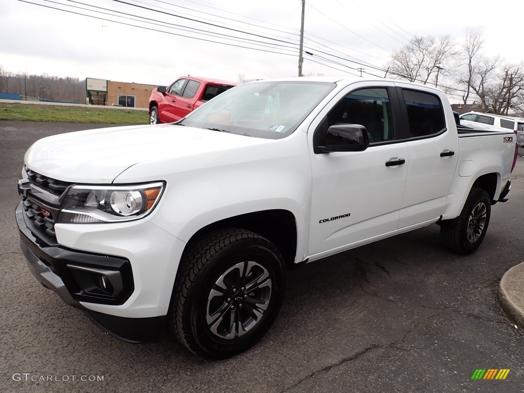 Summit White 2022 Chevrolet Colorado Z71 Crew Cab 4x4 Exterior Photo #145599285