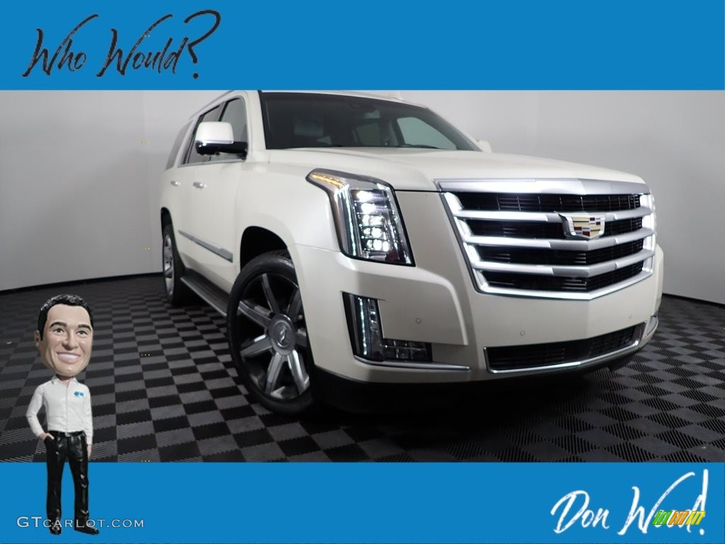 White Diamond Tricoat Cadillac Escalade