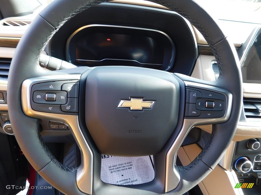 2023 Chevrolet Tahoe Premier 4WD Jet Black/Maple Sugar Steering Wheel Photo #145599908