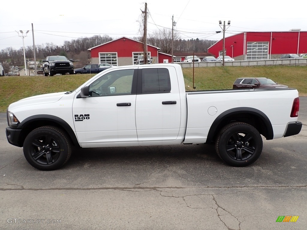 Bright White 2022 Ram 1500 Classic Quad Cab 4x4 Exterior Photo #145600352