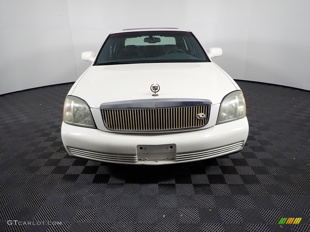 2003 DeVille Sedan - White Diamond / Midnight Blue photo #2