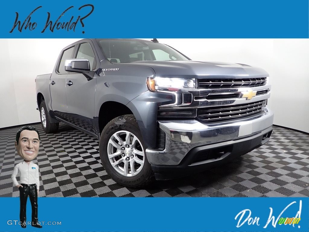 2019 Silverado 1500 LT Crew Cab 4WD - Shadow Gray Metallic / Jet Black photo #2