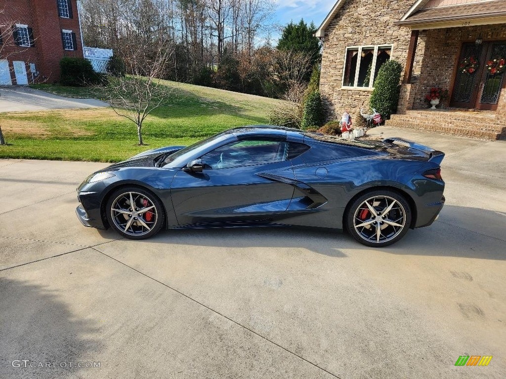 2020 Corvette Stingray Coupe - Shadow Gray Metallic / Morello Red Dipped photo #1