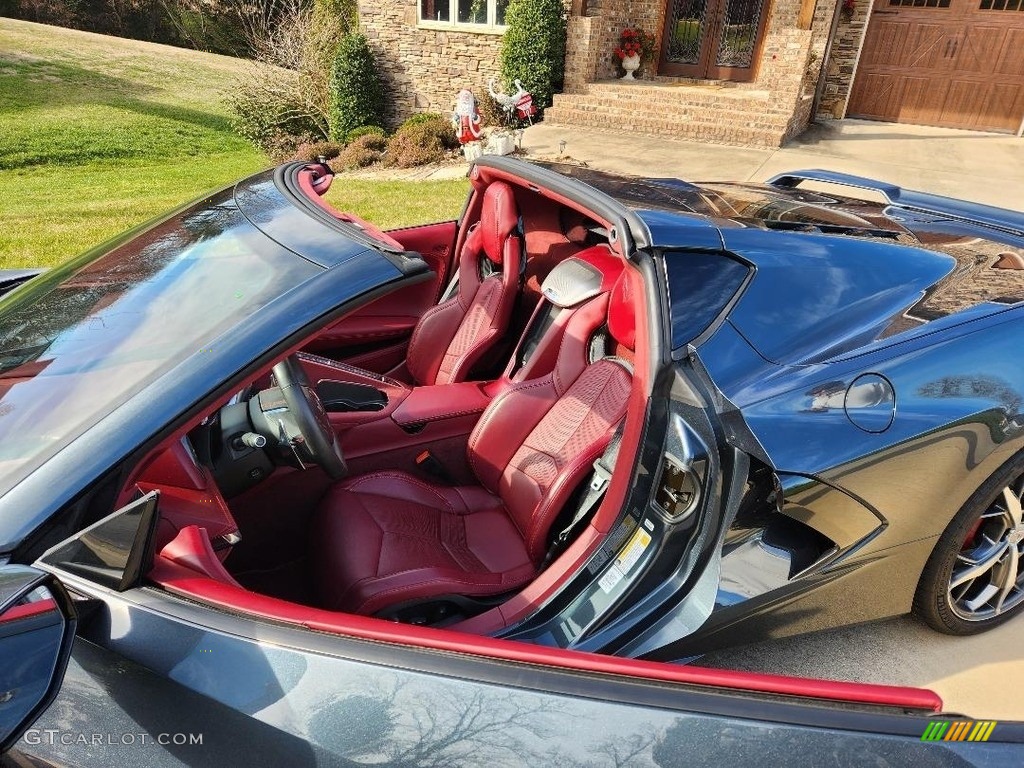 2020 Corvette Stingray Coupe - Shadow Gray Metallic / Morello Red Dipped photo #5