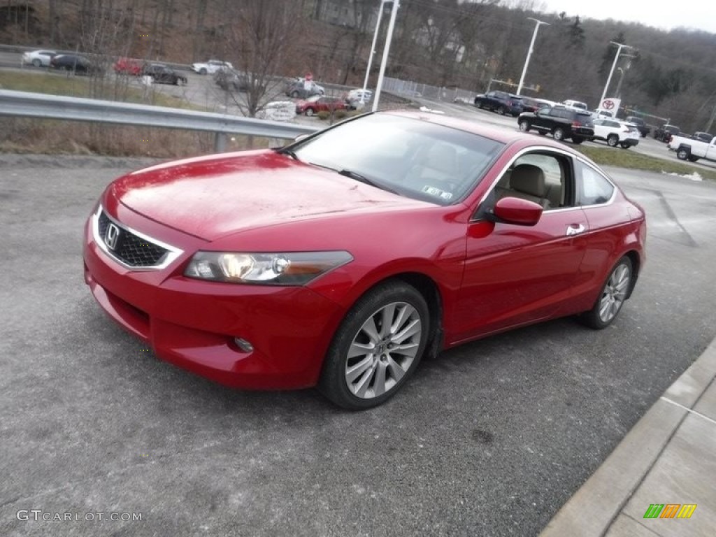 2010 Accord EX-L V6 Coupe - San Marino Red / Ivory photo #10