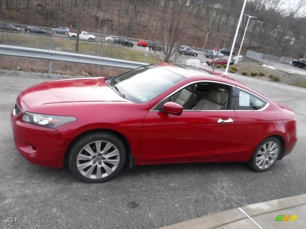 2010 Accord EX-L V6 Coupe - San Marino Red / Ivory photo #11