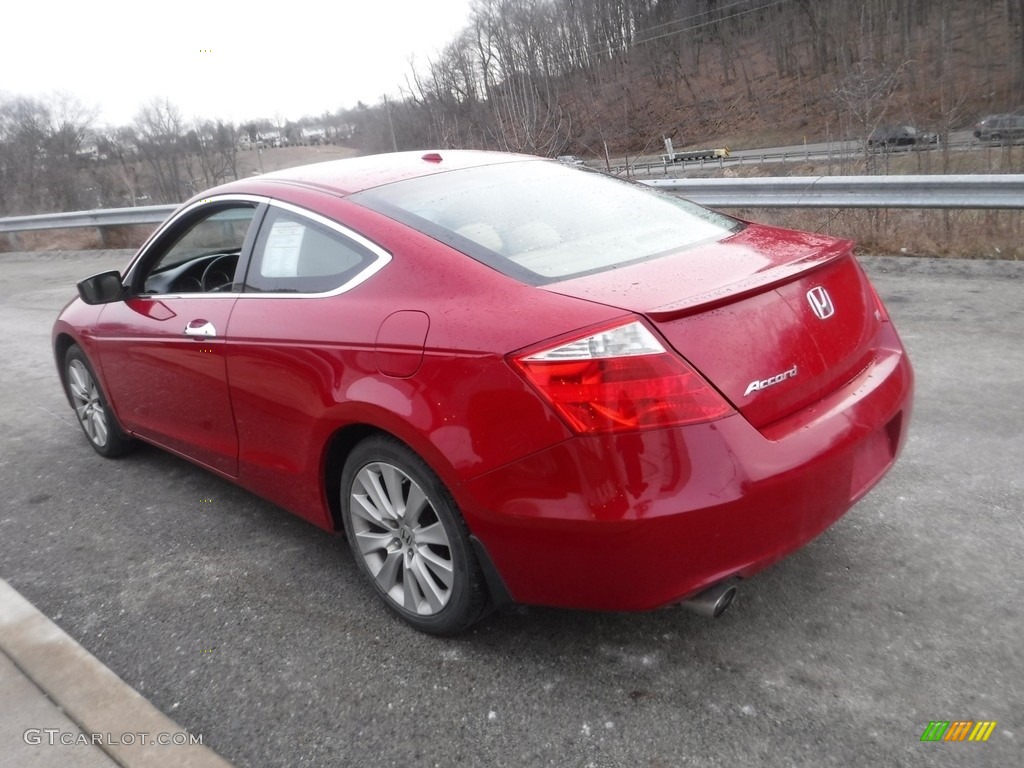 2010 Accord EX-L V6 Coupe - San Marino Red / Ivory photo #12