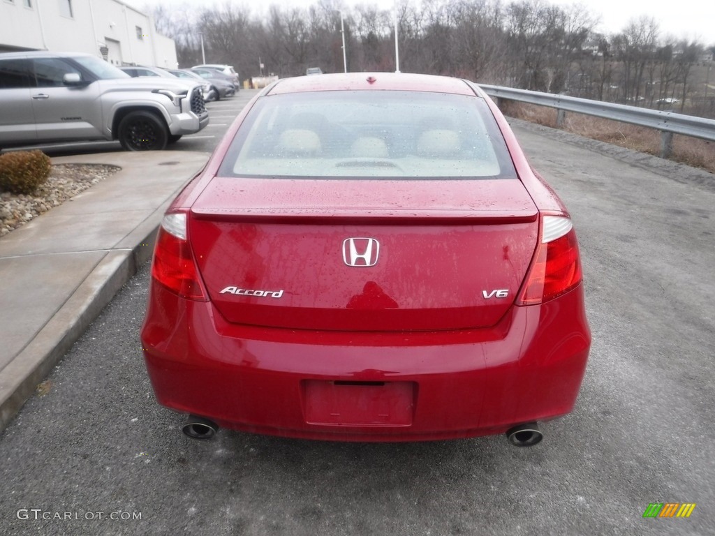 2010 Accord EX-L V6 Coupe - San Marino Red / Ivory photo #13