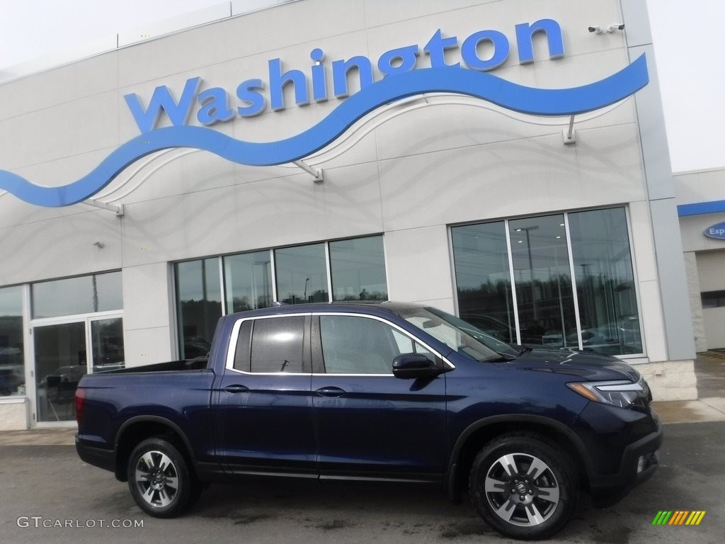 2019 Ridgeline RTL AWD - Obsidian Blue Pearl / Gray photo #2