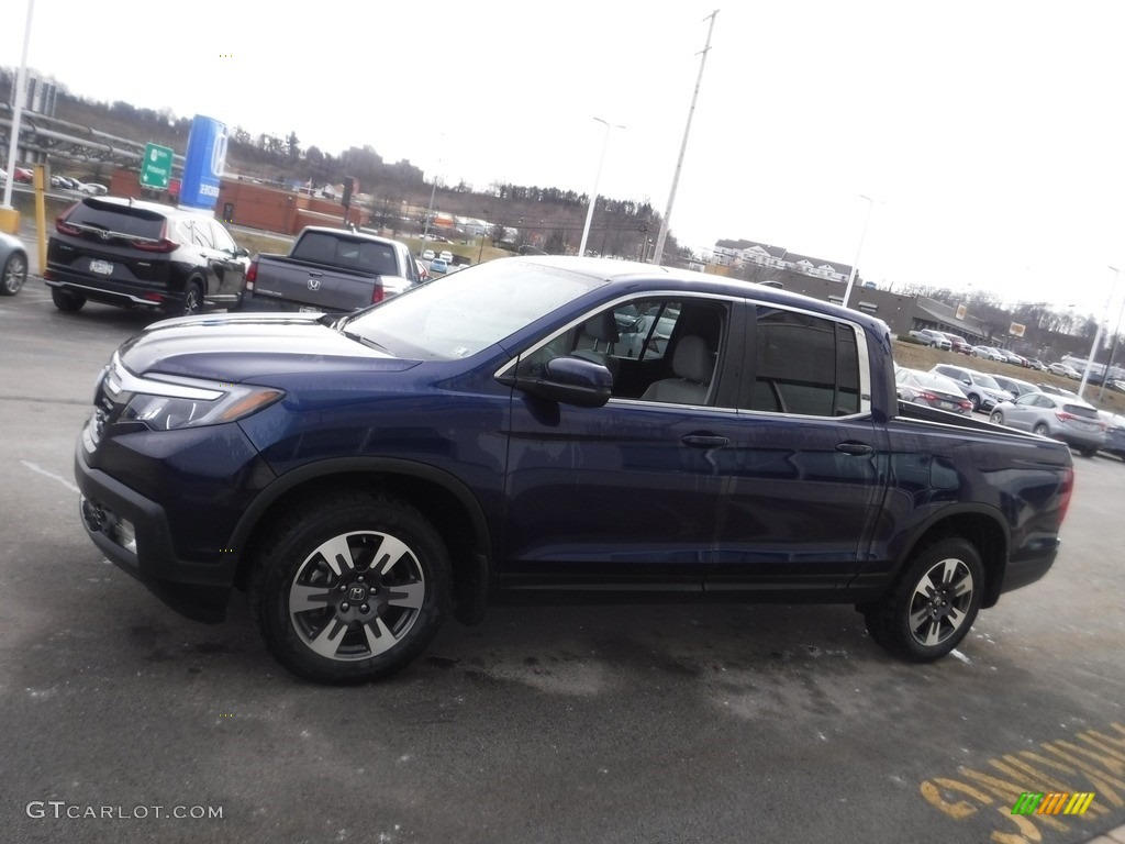 2019 Ridgeline RTL AWD - Obsidian Blue Pearl / Gray photo #7
