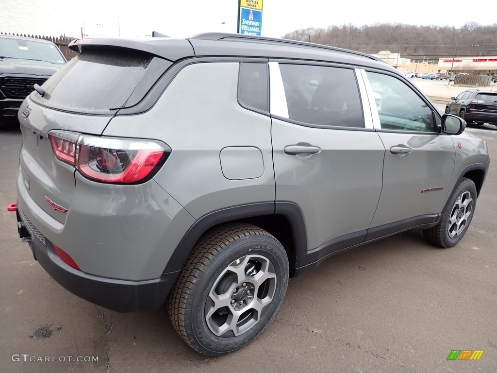 2022 Compass Trailhawk 4x4 - Sting Gray / Black/Ruby Red photo #6