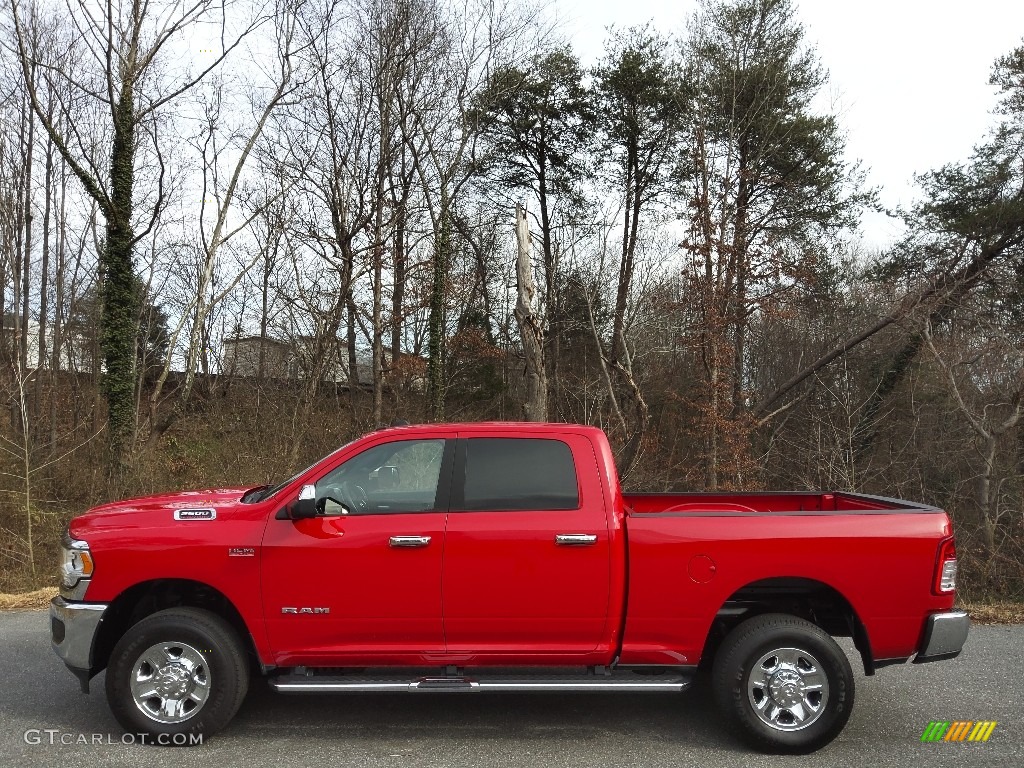 2022 2500 Big Horn Crew Cab 4x4 - Flame Red / Black/Diesel Gray photo #1