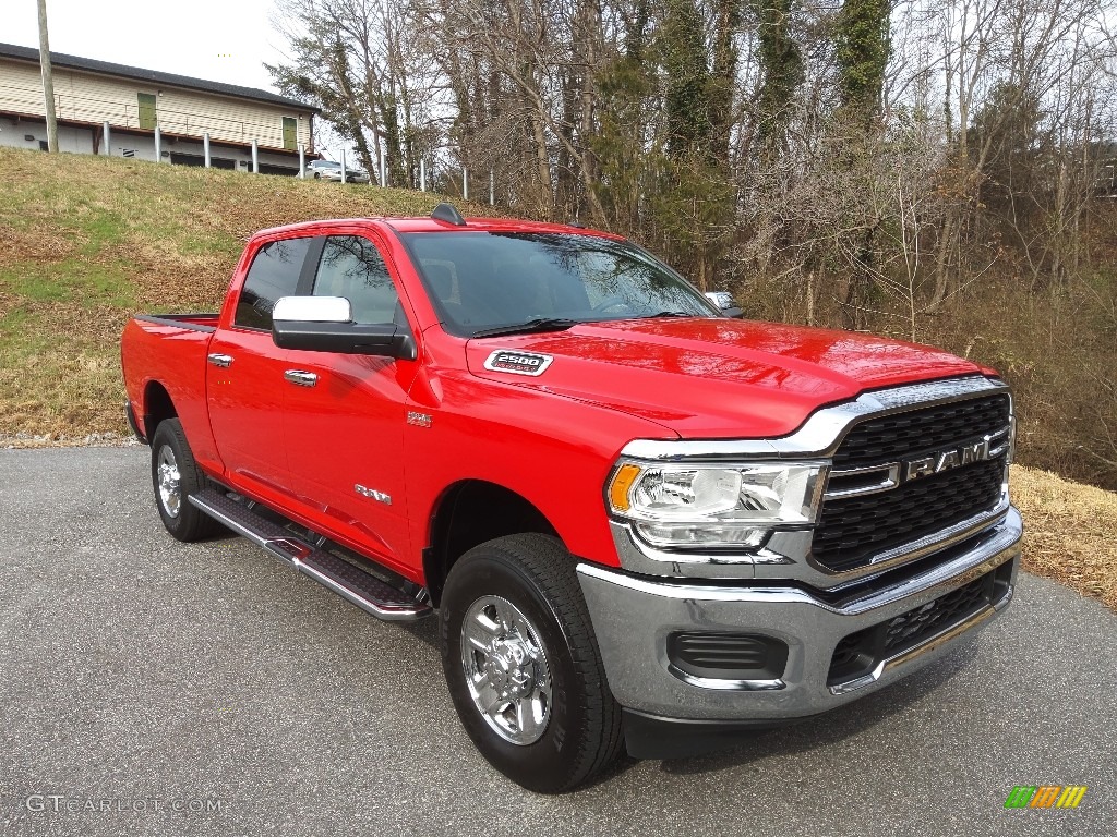 2022 2500 Big Horn Crew Cab 4x4 - Flame Red / Black/Diesel Gray photo #4