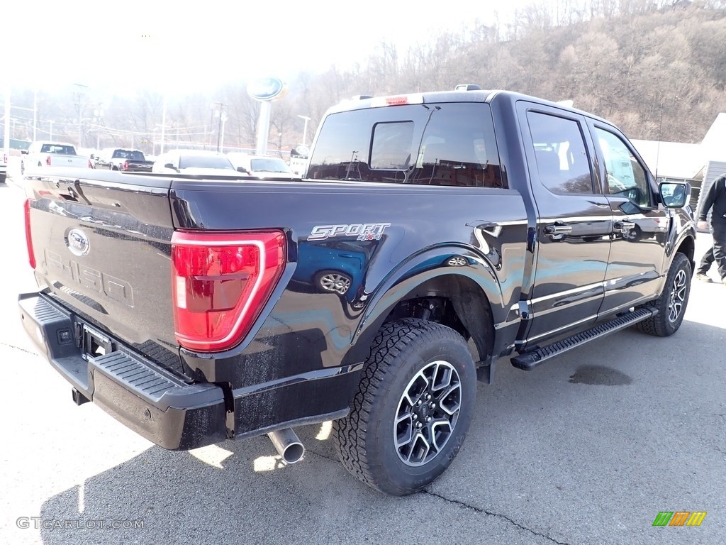 2023 F150 XLT SuperCrew 4x4 - Agate Black Metallic / Black photo #8
