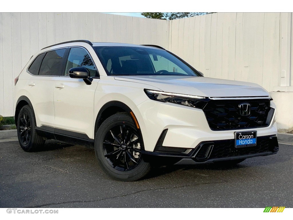Platinum White Pearl 2023 Honda CR-V Sport AWD Hybrid Exterior Photo #145605867