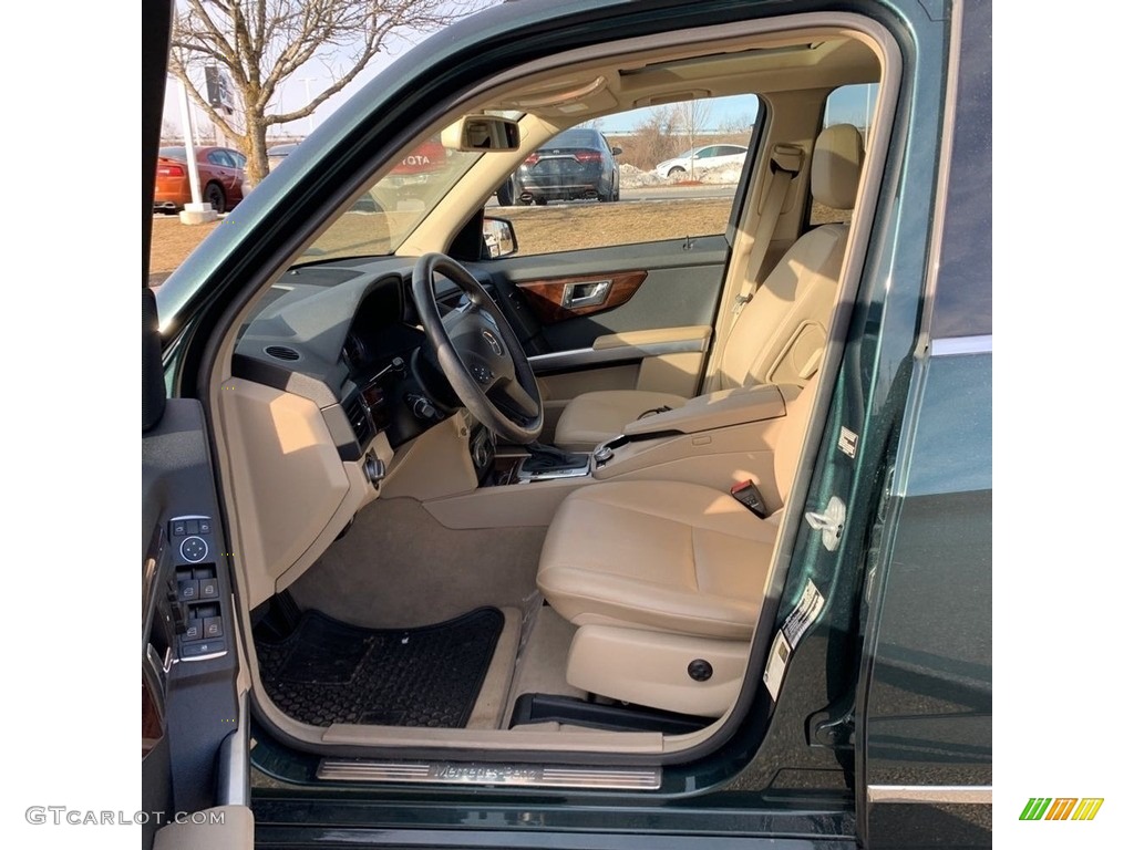 2010 GLK 350 4Matic - Jade Green Metallic / Almond/Black photo #11