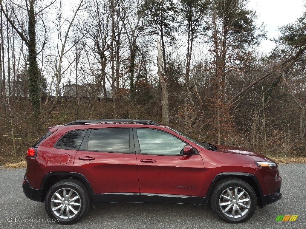 Velvet Red Pearl 2018 Jeep Cherokee Latitude 4x4 Exterior Photo #145606215