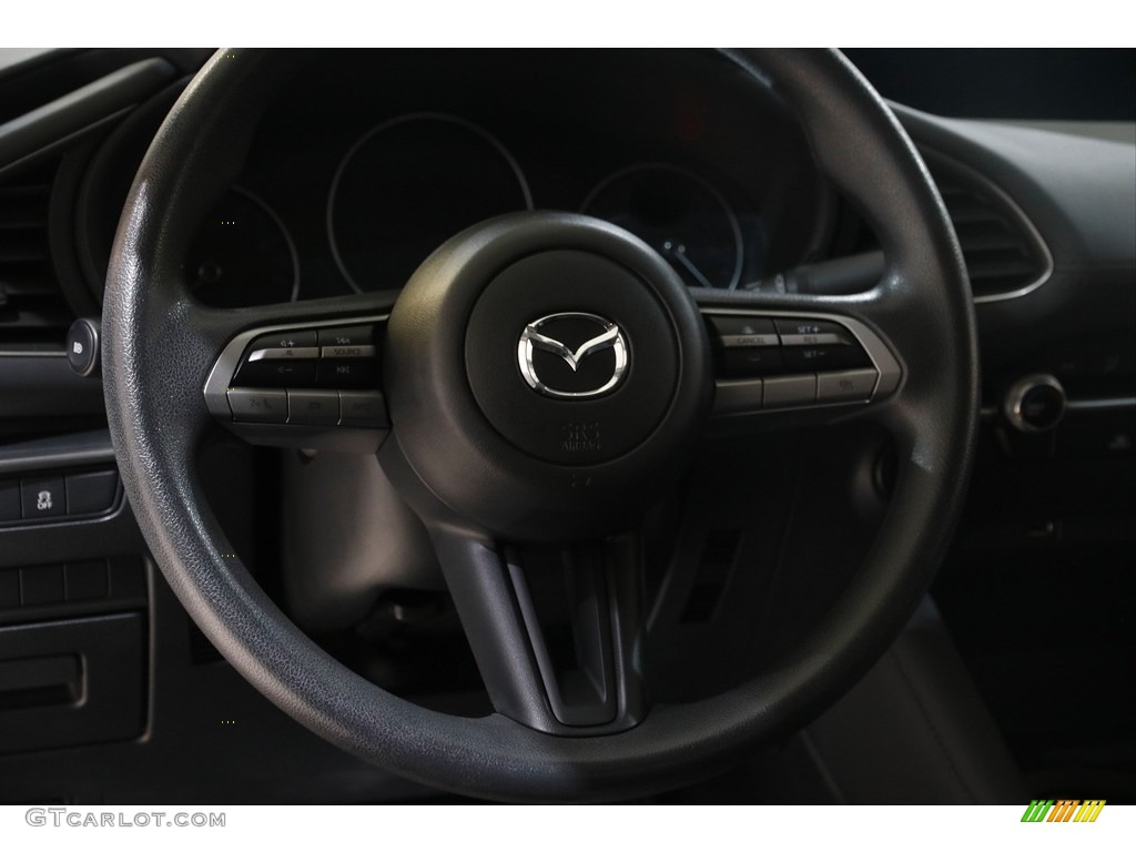 2020 Mazda MAZDA3 Sedan Black Steering Wheel Photo #145606305